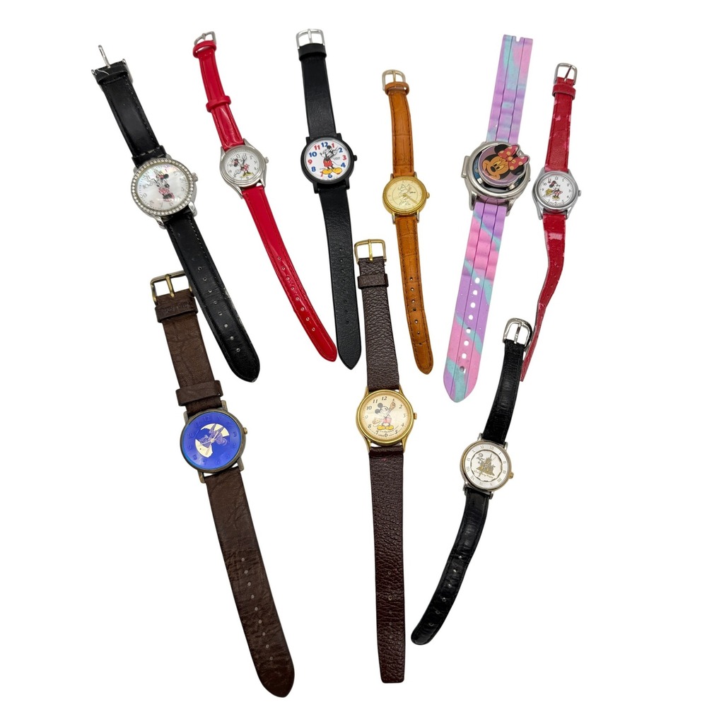 Vintage Disney Watch Lot Mickey Minnie Mouse Harry Potter Lorus 25th Anniversary